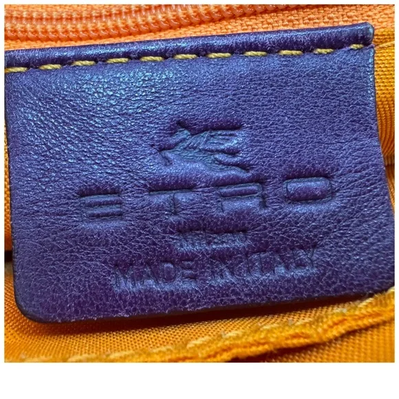 Colorful ETRO Women's Tote Bag Rare! - Picture 9 of 9